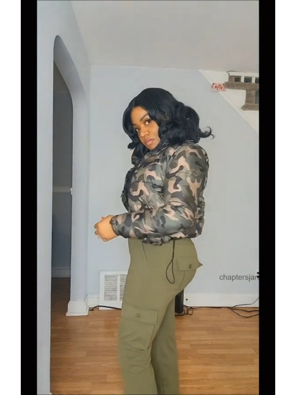 Flare Leggings High Waisted Cargo Pants 6 Pockets Yoga - Picture 6 of 6